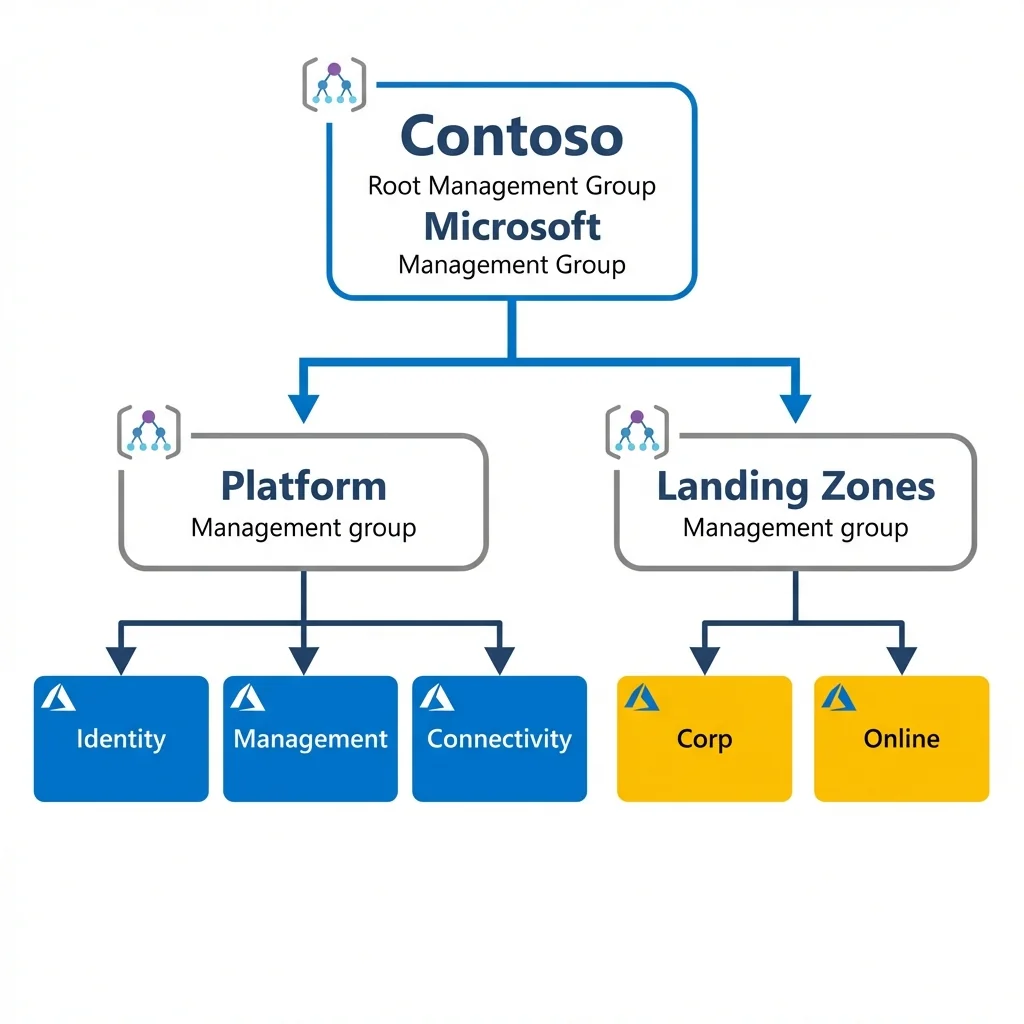 Standard Azure Enterprise Scale Landing Zone Architecture