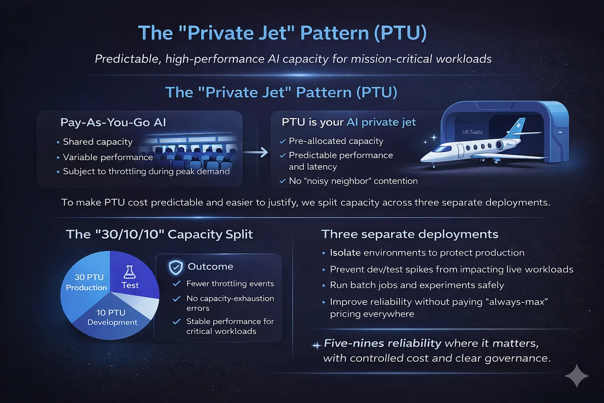 PTU vs Pay-As-You-Go Analogy and 30/10/10 Split
