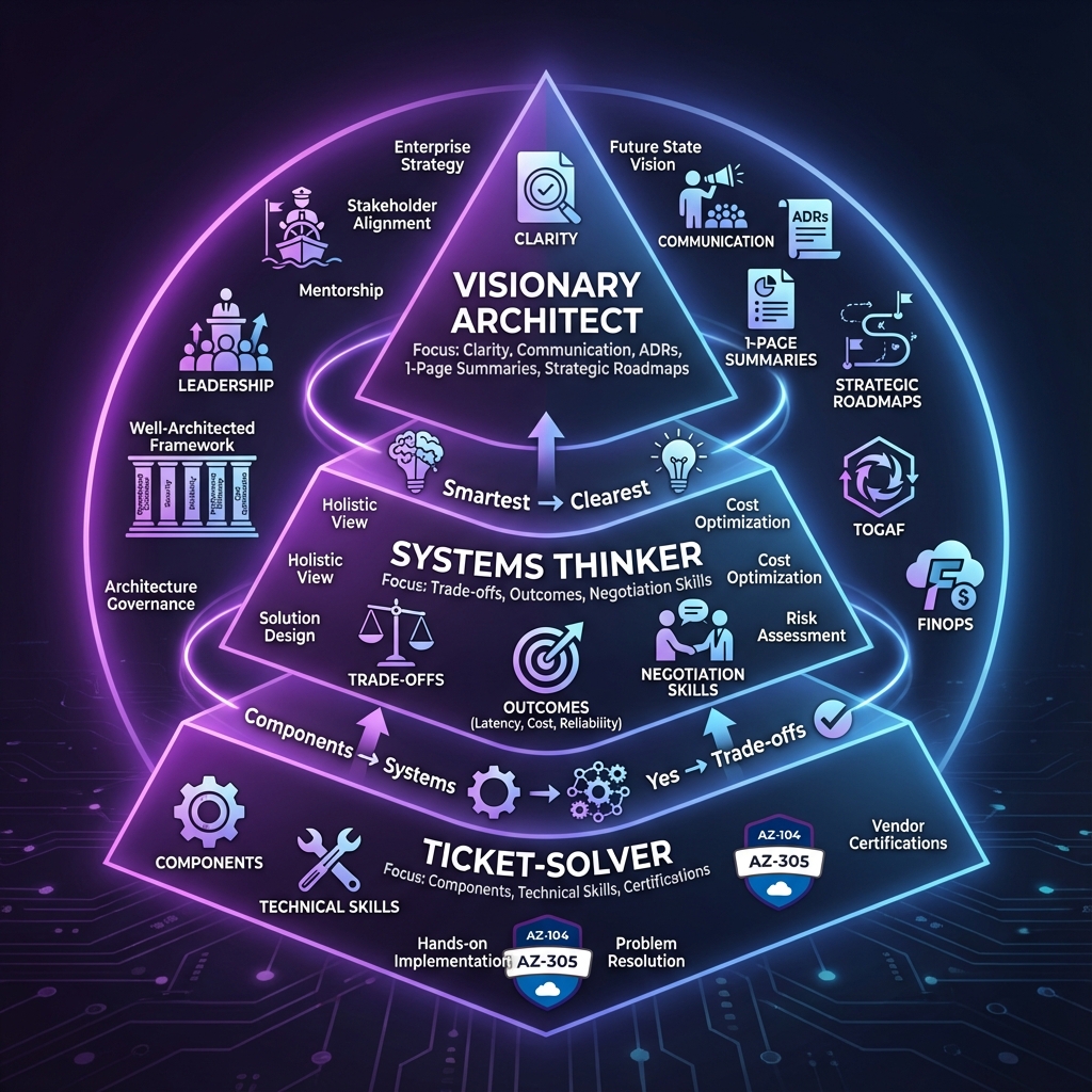 Architect career progression skills stack