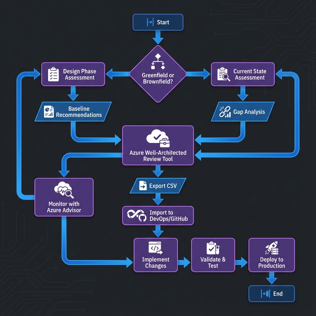 Well-Architected Review process workflow
