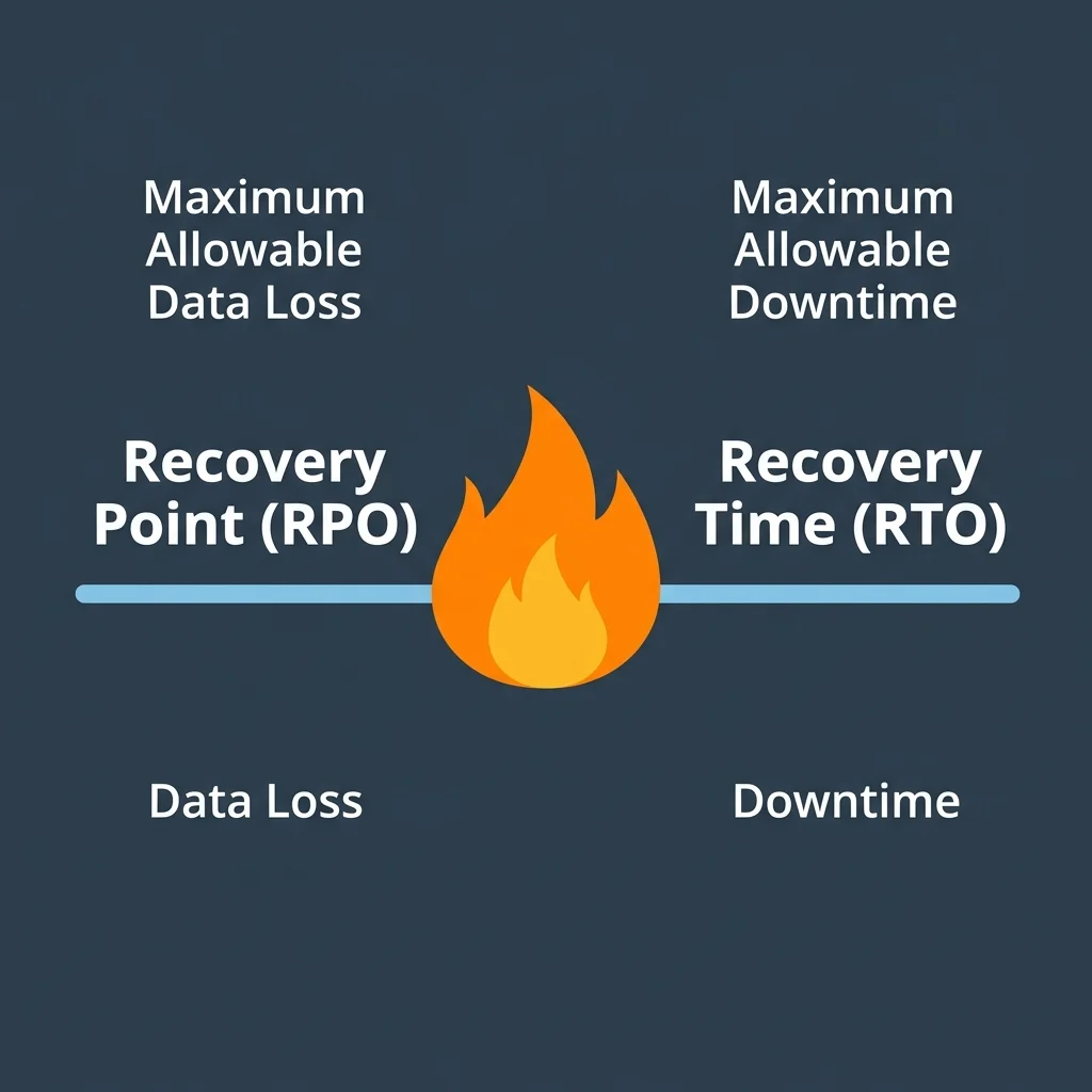 RTO and RPO Timeline Integration Diagram